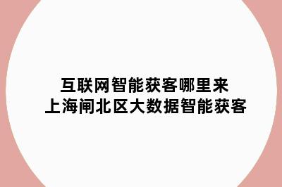 互联网智能获客哪里来 上海闸北区大数据智能获客